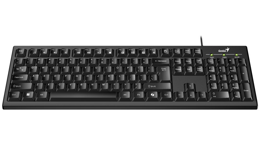 GENIUS Smart KB-100/ Drátová/ Copilot/ USB/ černá/ CZ+SK layout