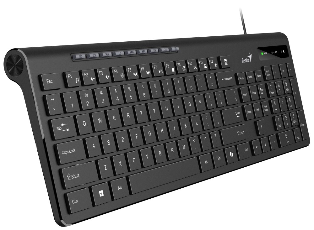GENIUS Slimstar 230 II/ Drátová/ Copilot/ USB/ černá/ CZ+SK layout