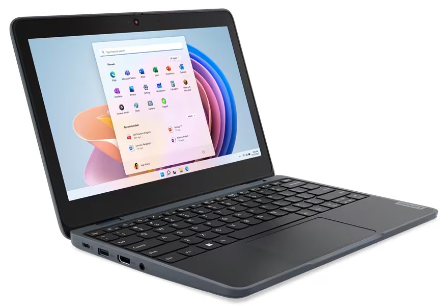 Lenovo 100w G4/ N100/ 4GB DDR5/ 128GB SSD/ Intel UHD/ 11,6"HD,matný/ W11P/ šedý