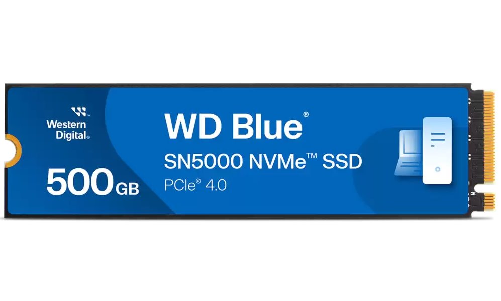 WD Blue SN5000 500GB / WDS500G4B0E / NVMe M.2 PCIe Gen4 / Interní / M.2 2280