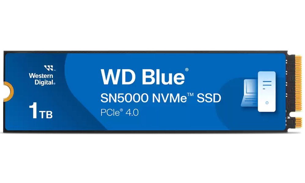 WD Blue SN5000 1TB / WDS100T4B0E / NVMe M.2 PCIe Gen4 / Interní / M.2 2280