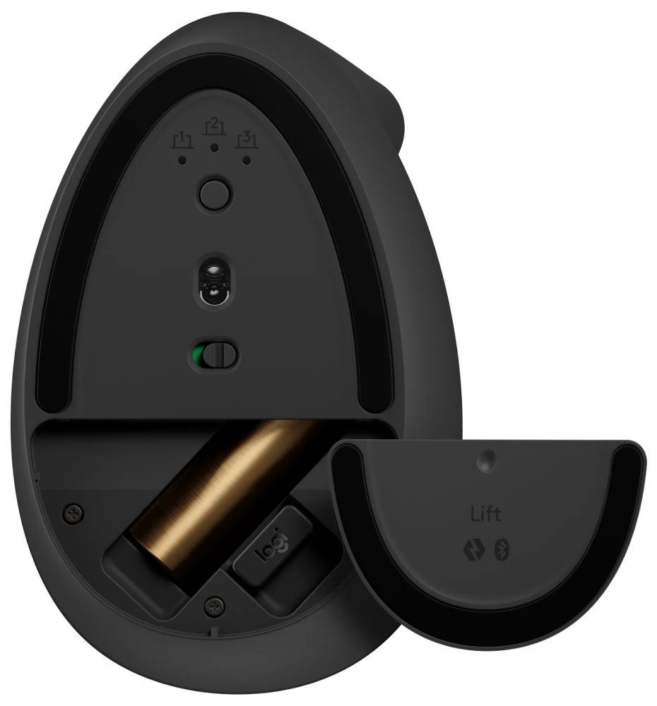 Logitech myš Lift Vertical Ergonomic Mouse for Business/ bezdrátová / pro praváky/ grafit-černá