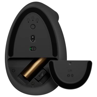Logitech myš Lift Vertical Ergonomic Mouse for Business/ bezdrátová / pro praváky/ grafit-černá