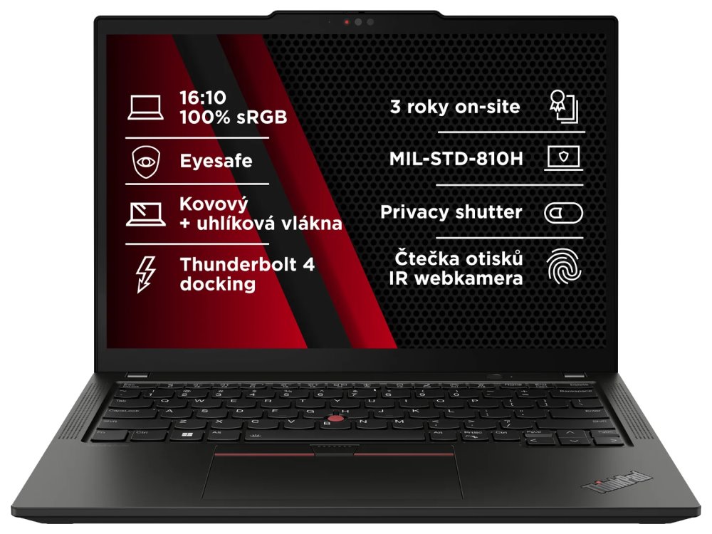 Lenovo X13 G5i/ Ultra 5-125U/ 16GB DDR5/ 512GB SSD/ Intel Graphics 4-Cores iGPU/ 13,3"WUXGA,matný/ W11P/ černý