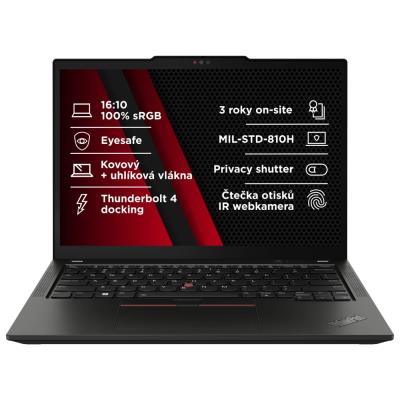 Lenovo X13 G5i/ Ultra 7-155U/ 32GB DDR5/ 1TB SSD/ Intel Graphics 4-Cores iGPU/ 13,3"WUXGA,matný/ W11P/ černý