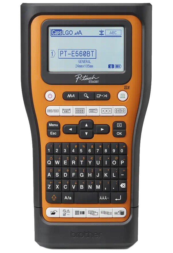 BROTHER tiskárna samolepicích štítků Brother PT-E560BTVP / 24mm / USB / BT / bat. provoz / kufr