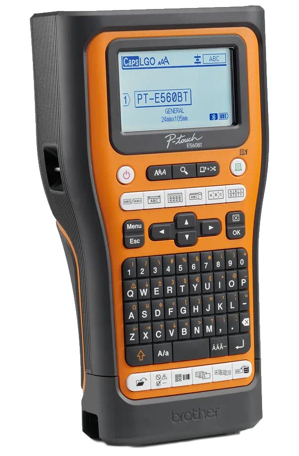 BROTHER tiskárna samolepicích štítků Brother PT-E560BTVP / 24mm / USB / BT / bat. provoz / kufr