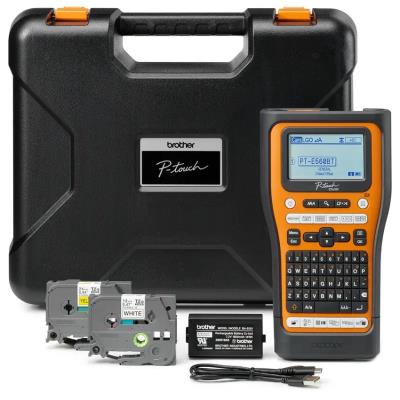 BROTHER tiskárna samolepicích štítků Brother PT-E560BTVP / 24mm / USB / BT / bat. provoz / kufr