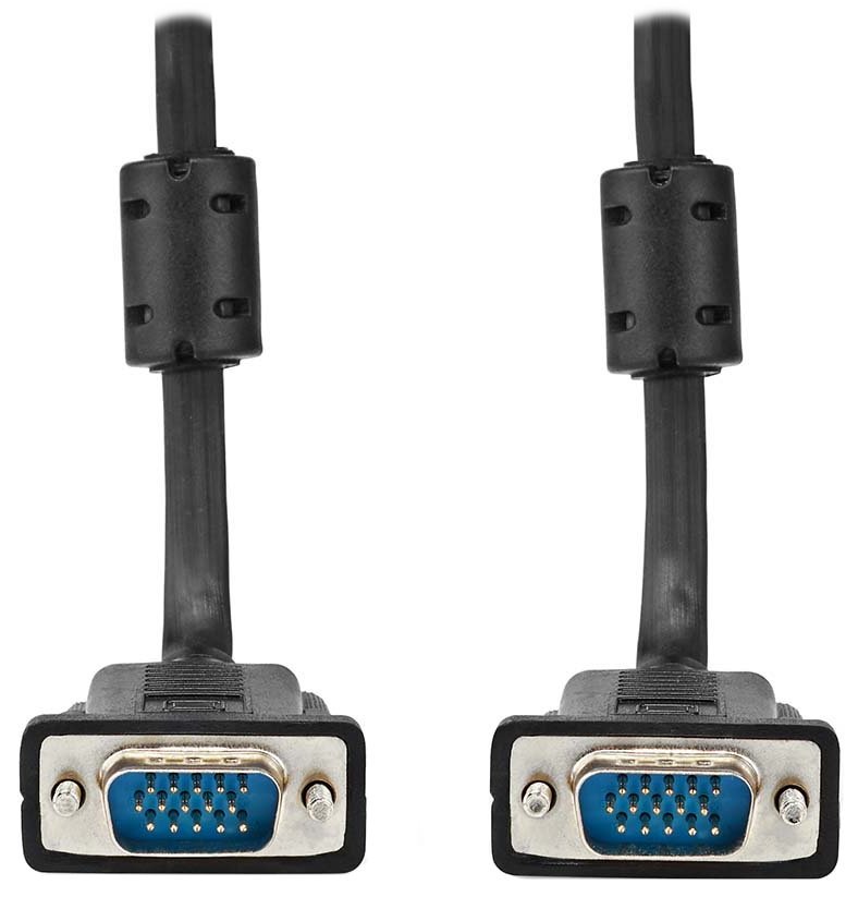 NEDIS kabel VGA (D-SUB)/ zástrčka VGA - zástrčka VGA/ černý/ bulk/ 2m