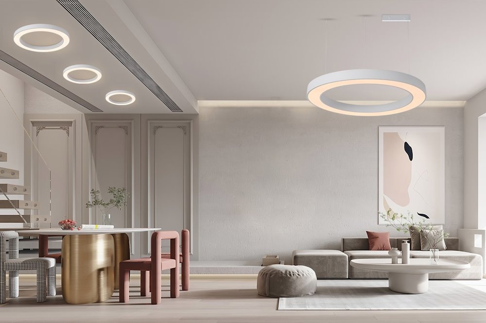 IMMAX NEO PASTEL SLIM SMART závěsné svítidlo 95 x 7cm 68W bílé Zigbee 3.0, TUYA