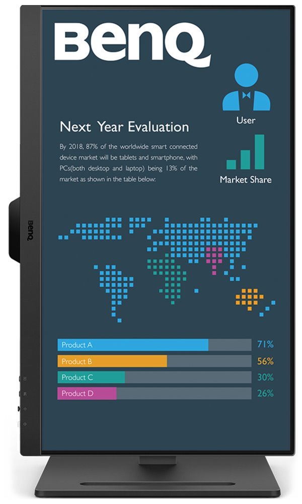 BENQ 24" LED BL2490T/ 1920x1080/ IPS panel/ 1300:1/ 5ms/ DP/ 2xHDMI/ repro/ výškově nastavitelný/černý