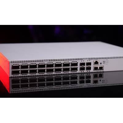 MikroTik Cloud Switch CRS520-4XS-16XQ-RM, 4x 2GHz CPU, 4GB RAM, 2x 10 GbE, 16x QSFP28, 4x SFP28, 2x PSU, L5