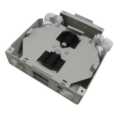 XtendLan mini rozvadeč na DIN lištu, 6x SC Duplex, 4 vstupní otvory, krytka