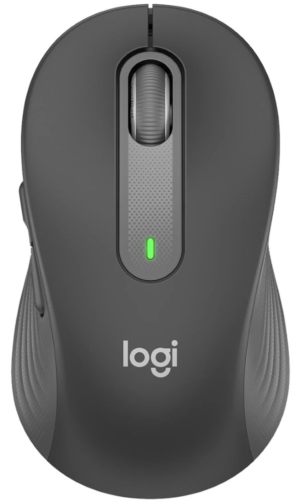 Logitech myš Signature M650 for Business/Kancelářská/Laserová/Pro praváky/4 000DPI/Bezdrátová USB + BT/ grafitová