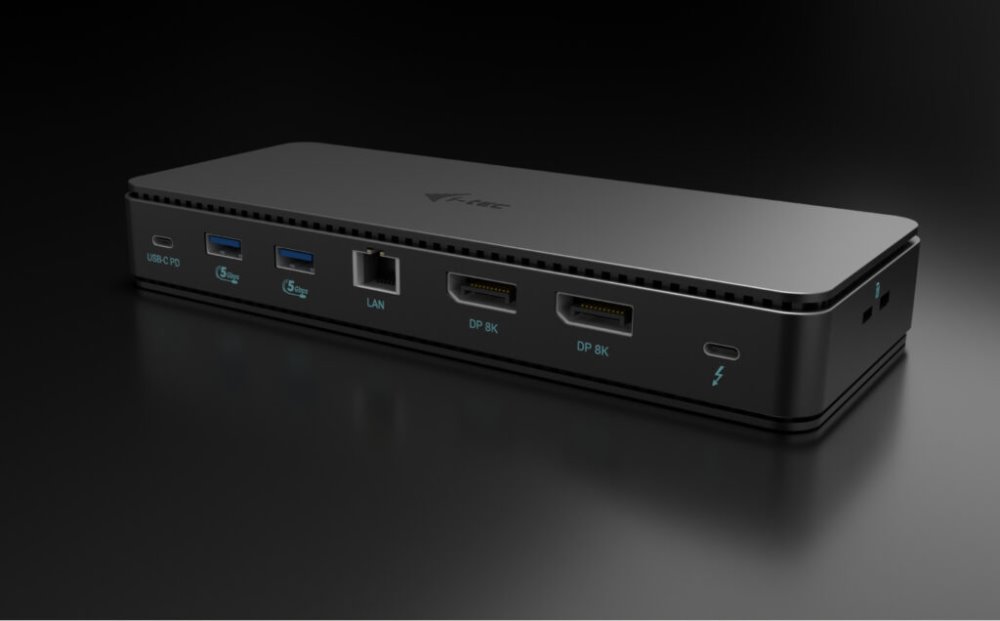 i-tec dokovací stanice Gen3 Thunderbolt4 2x Display, 7x USB, 2.5 GLAN, Power Delivery 92 W