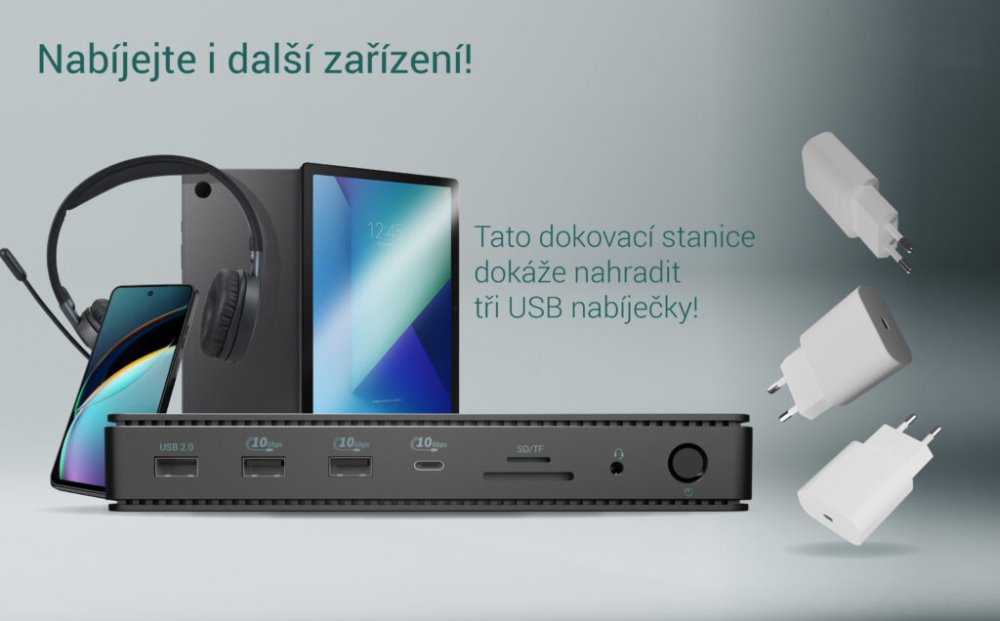 i-tec dokovací stanice Gen3 Thunderbolt4 2x Display, 7x USB, 2.5 GLAN, Power Delivery 92 W