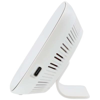 NEDIS Wi-Fi chytrý monitor kvality ovzduší/ včetně displeje/ Oxid uhličitý (CO2)/ teplota / vlhkost/ černo-bílý