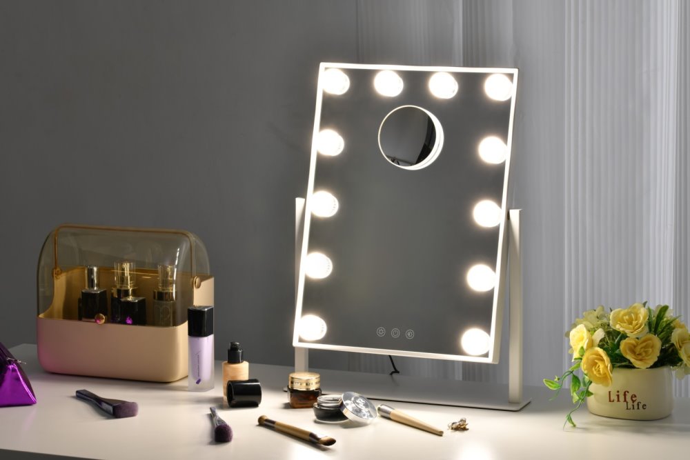 IMMAX LED stolní kosmetické zrcadlo MUST HAVE na přísavku, 12W, CCT, teplá až studená bílá