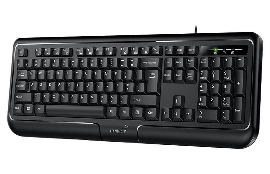 GENIUS KB-118 ver. II/ Drátová/ PS2/ černá/ CZ+SK layout