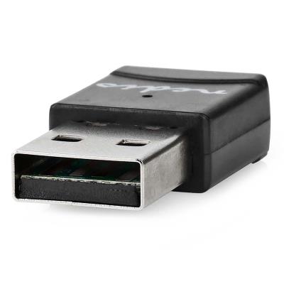 NEDIS Wi-Fi dongle/ AC600/ 2.4/5 GHz (Dual Band)/ USB 2.0/ celková rychlost 600 Mbps/ OS verze: Windows 8/10/11/ černý