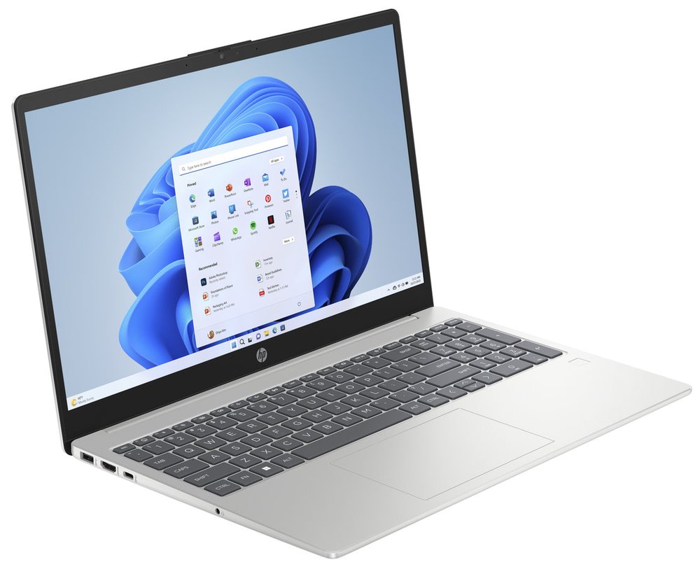 HP 15-fd1020nc/ Core 5-120U/ 16GB DDR4/ 1TB SSD/ Intel Graphics/ 15,6"FHD,matný/ W11H/ stříbrný