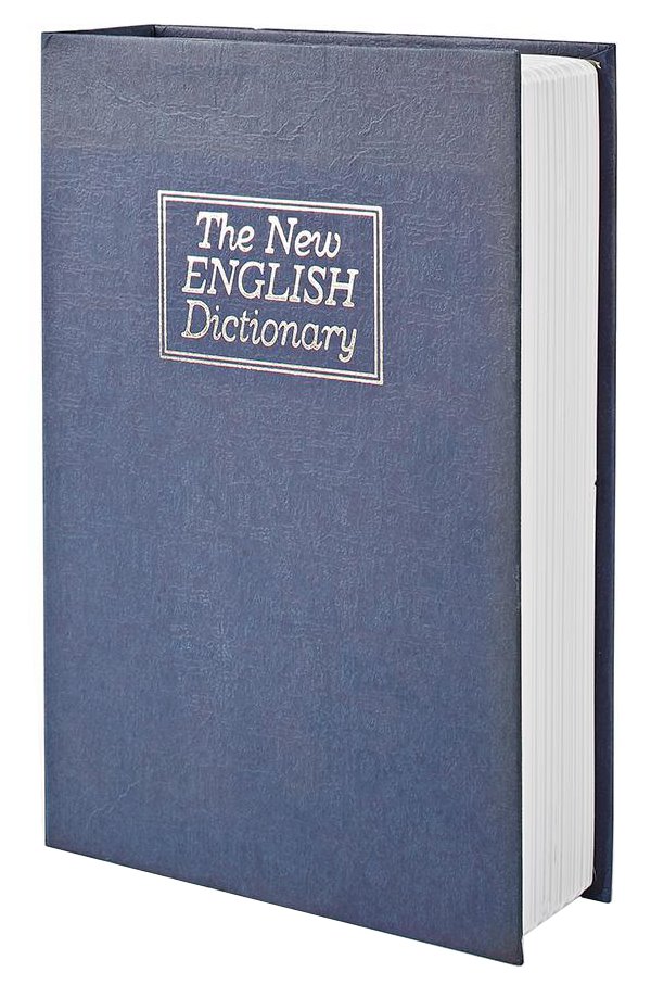 NEDIS trezor v podobě knihy/ zámek/ 2 klíče/ objem 1,6 L/ ABS/ocel/ černý