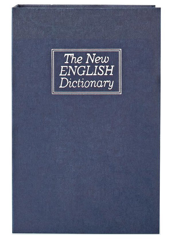 NEDIS trezor v podobě knihy/ zámek/ 2 klíče/ objem 1,6 L/ ABS/ocel/ černý