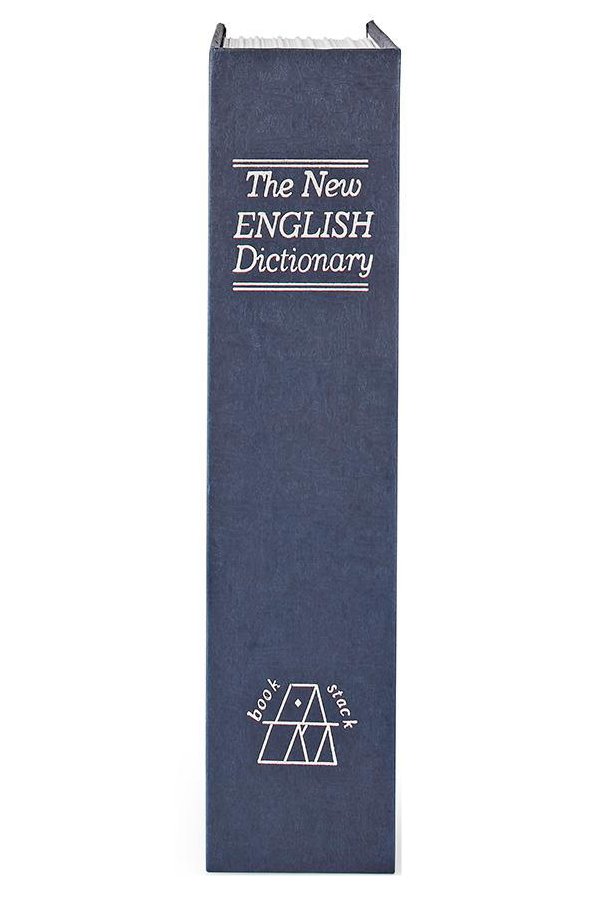 NEDIS trezor v podobě knihy/ zámek/ 2 klíče/ objem 1,6 L/ ABS/ocel/ černý