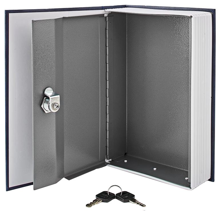 NEDIS trezor v podobě knihy/ zámek/ 2 klíče/ objem 1,6 L/ ABS/ocel/ černý