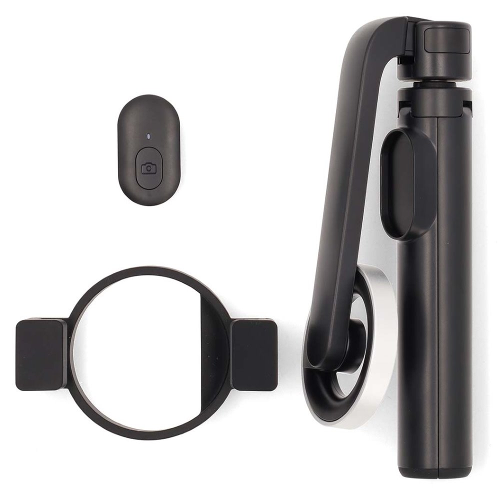 NEDIS selfie tyč/ Bluetooth 5.0/ max 7 "/ složení 17cm/ rozložení 61cm/ hmotnost 1kg/ napájení z baterie/ černá