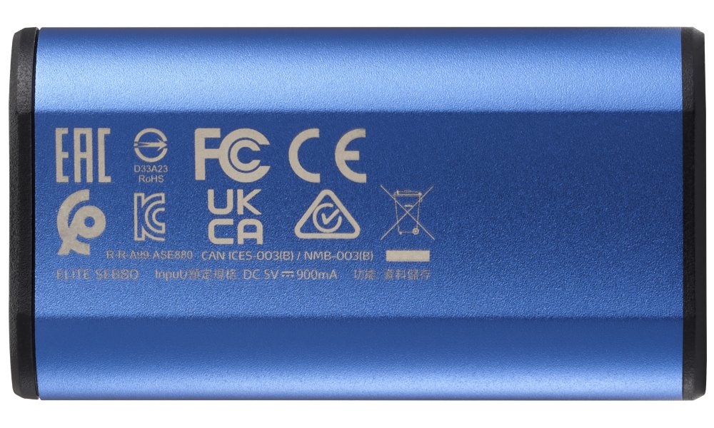 ADATA SE880 500GB SSD / Externí / USB 3.2 Type-C / 2000MB/s Read/Write / modrá