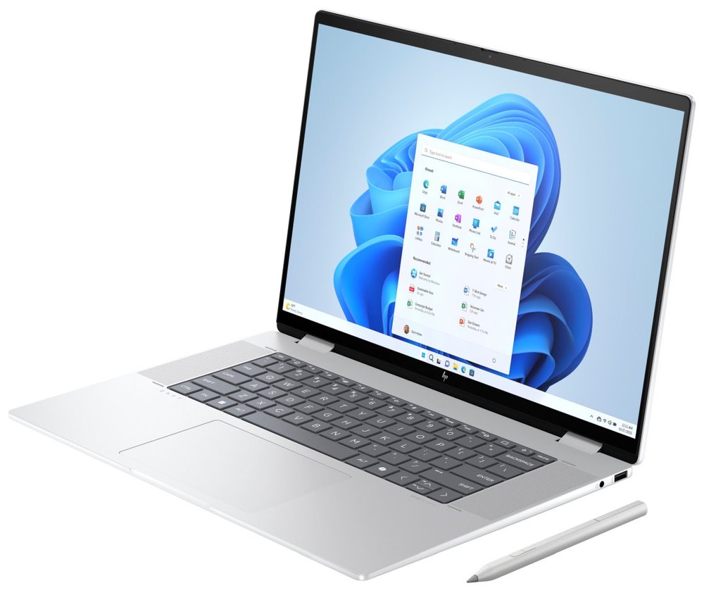 HP ENVY x360 16-ac0002nc/ Ultra 7-155U/ 32GB DDR5/ 1TB SSD/ Intel Graphics/ 16"WUXGA,touch/ W11H/ stříbrný