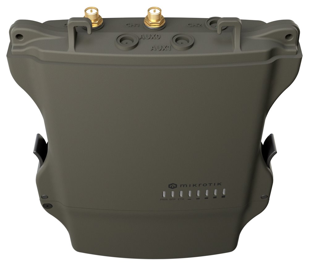 MikroTik NetMetal ax outdoor AP/klient 5/2,4 GHz, 2x 800 MHz, 256 MB, 1x GbE, 2,5G SFP, SIM, USB, L4