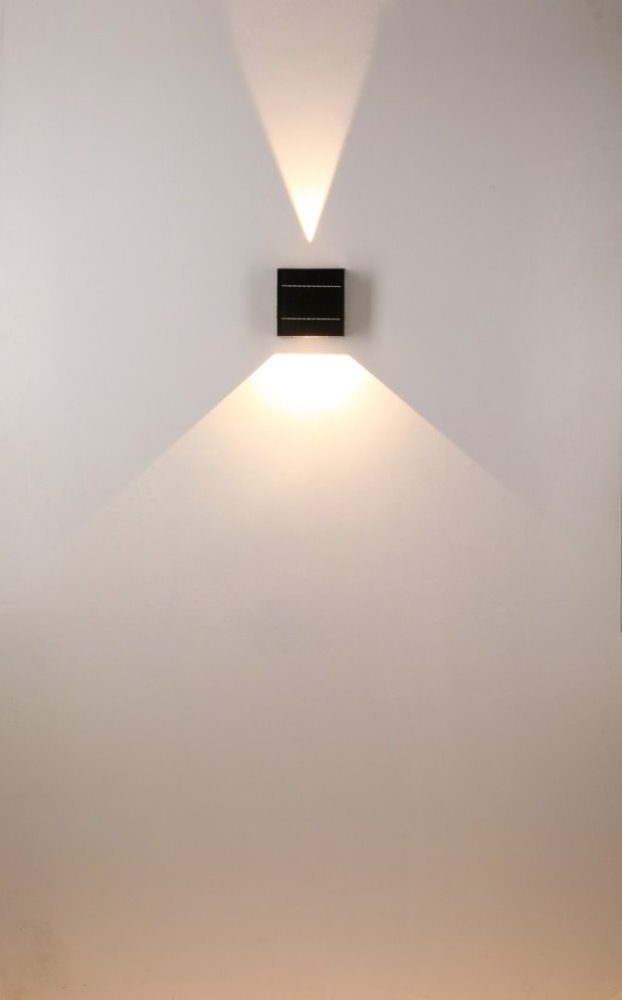 IMMAX EFFECT venkovní nástěnné solární LED osvětlení, 4000K, 2 světelné efekty, 2W