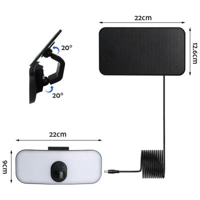 IMMAX SunBoard venkovní solární LED osvětlení, s externím solárním panelem 13W, IP65