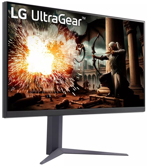 LG monitor 32GS75Q-B 31,5" / IPS / 2560x1440 / 180Hz / 1ms / HDMI / DP / FreeSync/G-SYNC / Pivot/ výškově stavitelný