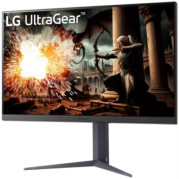 LG monitor 32GS75Q-B 31,5" / IPS / 2560x1440 / 180Hz / 1ms / HDMI / DP / FreeSync/G-SYNC / Pivot/ výškově stavitelný