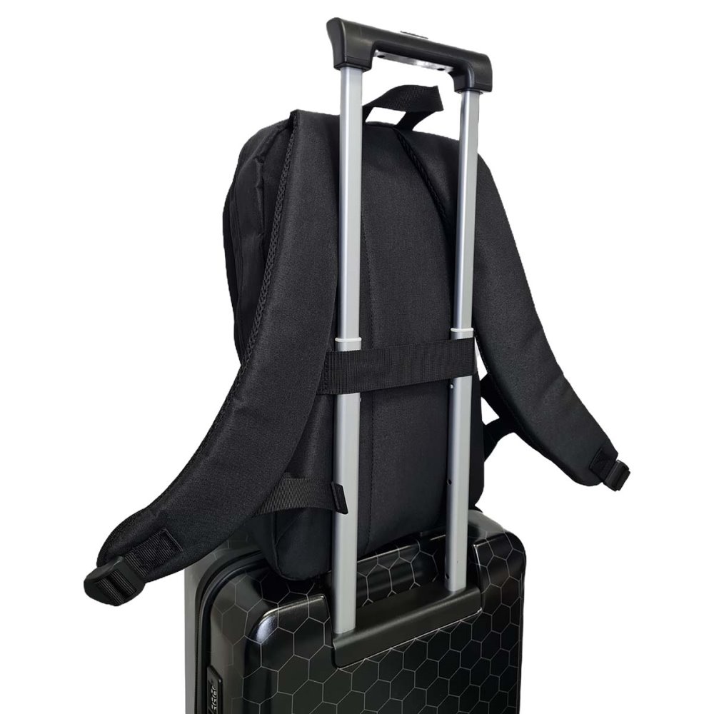 NEDIS batoh na notebook/ 10 - 16 "/ 10 přihrádek/ rozměry 430 mm / 50 mm / 290 mm/ polyester/ černý