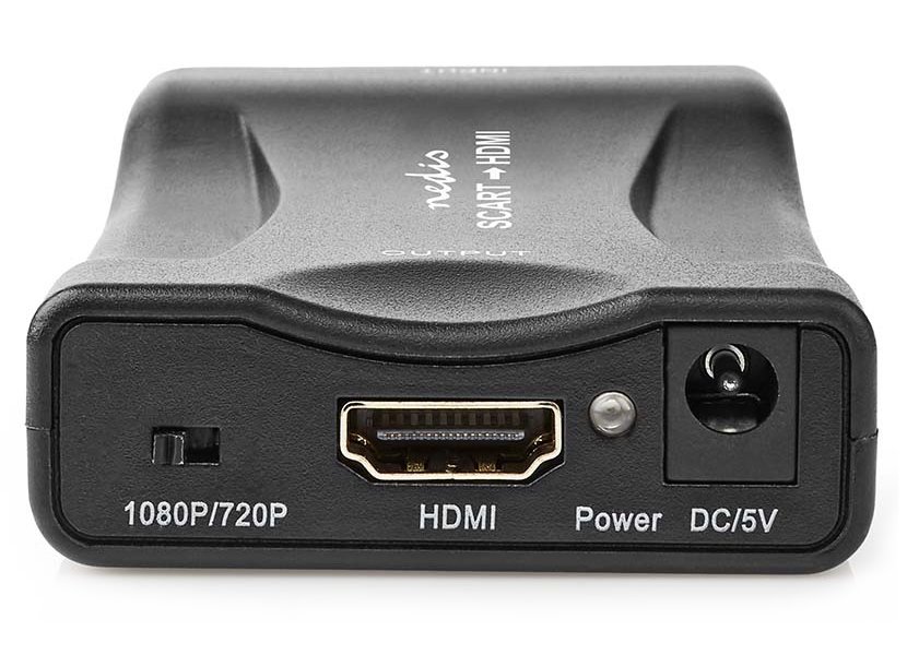 NEDIS převodník/ SCART na HDMI/ 1080p/ s napájecím zdrojem/ černý