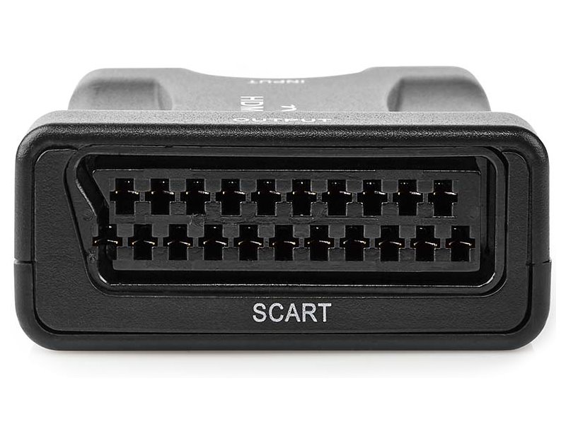 NEDIS převodník/ HDMI na SCART/ 1080p/ s napájecím zdrojem/ černý