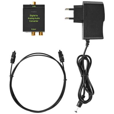 NEDIS digitální audio převodník/ vstup 1x digitální RCA / 1x TosLink/ výstup 1x (2x RCA) / 1x 3,5 mm / černý