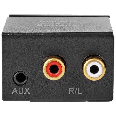 NEDIS digitální audio převodník/ vstup 1x digitální RCA / 1x TosLink/ výstup 1x (2x RCA) / 1x 3,5 mm / černý