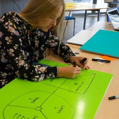 SYMBIO elektrostatické popisovatelné fólie Symbioflipcharts/ 500x700 mm/ bílé/ 25 pack