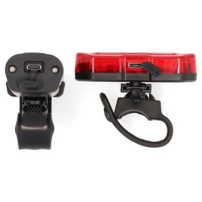 NEDIS světlo na kolo/ napájení z baterie/ 5 V DC/ 3 W/ včetně baterií/ dobíjecí/ 6500 K/ dosah svitu 100 m/ USB-C/ černé