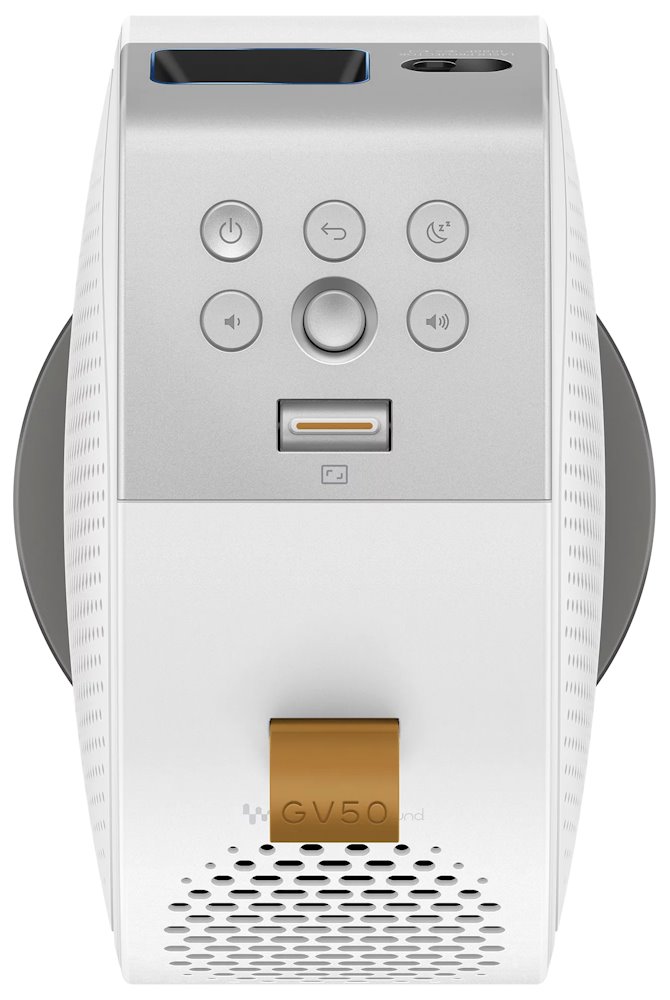 BenQ GV50/ Full HD LED Mini projektor/ Laser/ Google TV / 500ANSI/ 100 000:1/ BT/ HDMI/ USB-C/  Wi-Fi/ woofer 10W