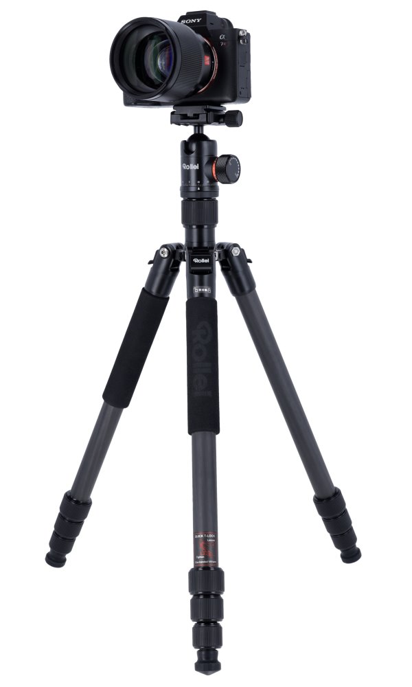 Rollei Stativ C6i Karbon/ Zátěž 12kg/ Vytažený 171,5 cm/ Karbon/ Černý