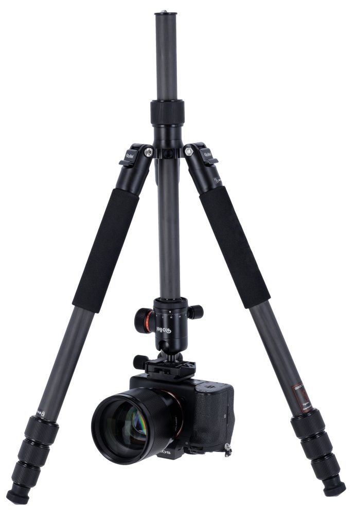Rollei Stativ C6i Karbon/ Zátěž 12kg/ Vytažený 171,5 cm/ Karbon/ Černý