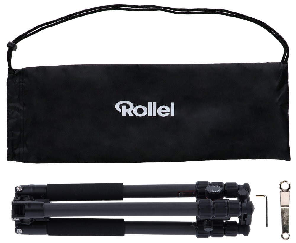 Rollei Stativ C6i Karbon/ Zátěž 12kg/ Vytažený 171,5 cm/ Karbon/ Černý