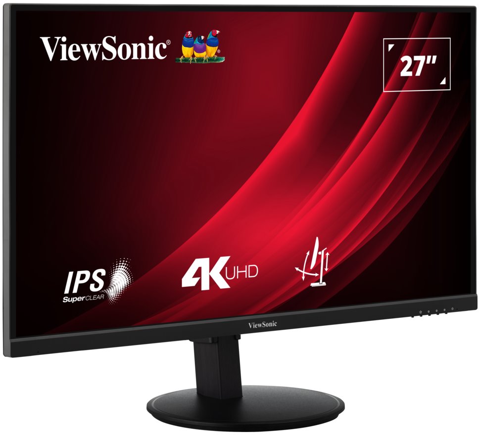ViewSonic VG2708-4K / 27"/ IPS/ 16:9/ 3840x2160/ 4ms/ 360cd/m2/ DP/ HDMI/ PIVOT /výškově nastavitelný