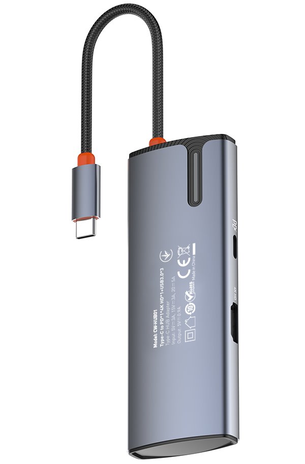 COLORWAY 5v1 USB hub/ 1x USB-C/ 1x HDMI/ 3x USB-A